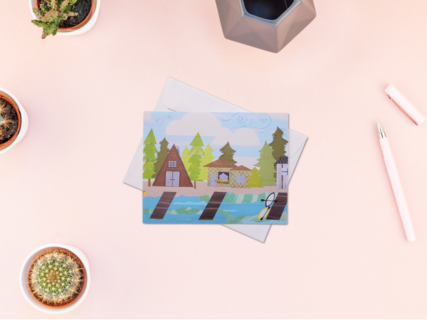 Lakeside in McCall Greeting Card