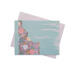 Idaho Floral Greeting Card