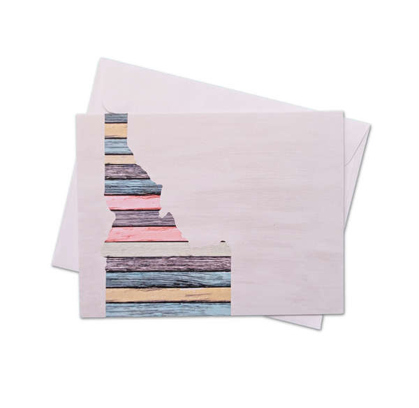 Idaho Barn Wood Greeting Card