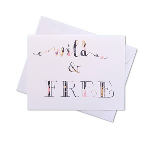 Wild & Free Greeting Card