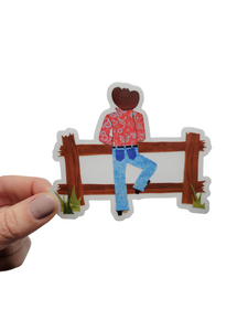 Dreaming Cowboy Sticker