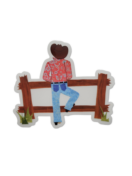 Dreaming Cowboy Sticker