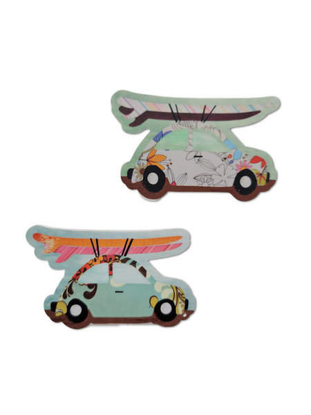 Surf Car Swirl Sticker