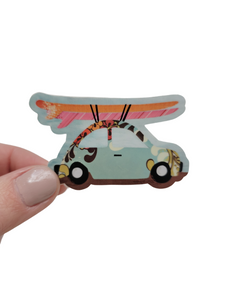 Surf Car Swirl Sticker