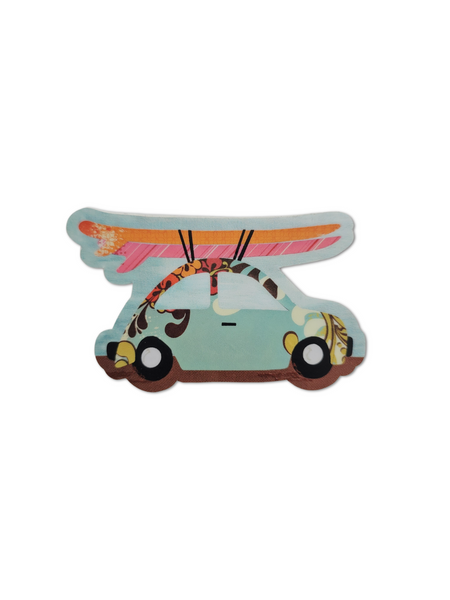 Surf Car Swirl Sticker